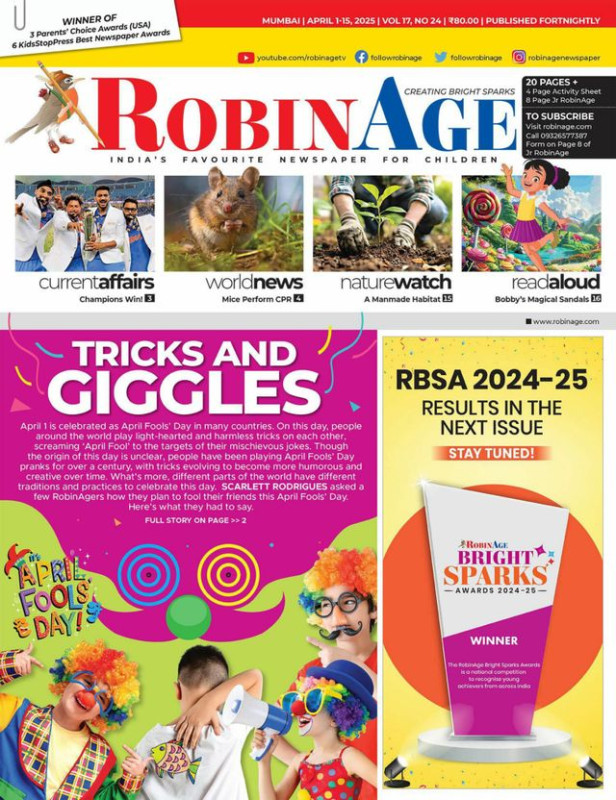 RobinAge India's Favourite Newspaper for Children